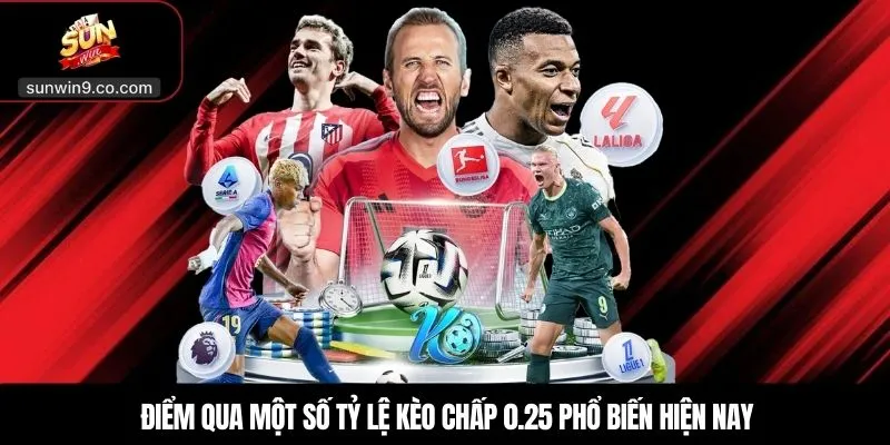Kèo Chấp 0.25 – Chiến Lược Sinh Lời Cho Hội Viên 2 Điểm Qua Một Số Tỷ Lệ Kèo Chấp 0.25 Phổ Biến Hiện Nay